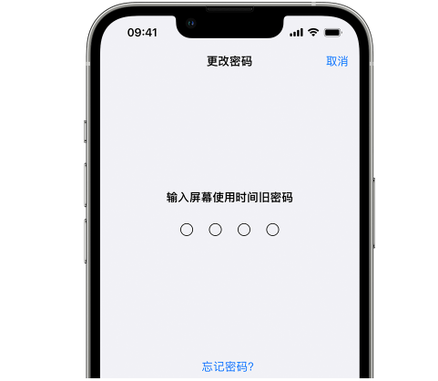 临桂iPhone屏幕维修分享iPhone屏幕使用时间密码忘记了怎么办 