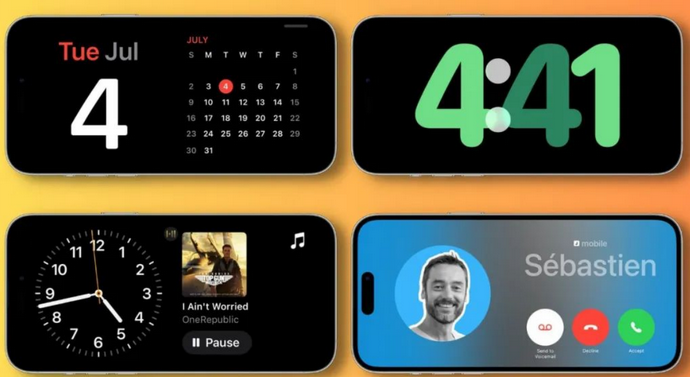 临桂苹果手机维修分享iOS17横屏充电待机显示有什么好处 