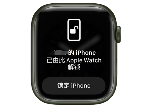 临桂苹果手机维修分享用 AppleWatch 解锁配备面容 ID 的 iPhone方法 