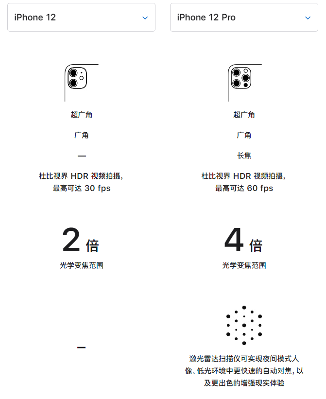临桂苹果手机维修分享苹果 iPhone 12 与 iPhone 12 Pro 选哪款 
